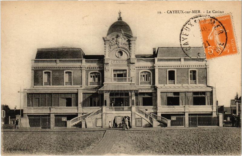 Carte postale ancienne Cayeux le casino