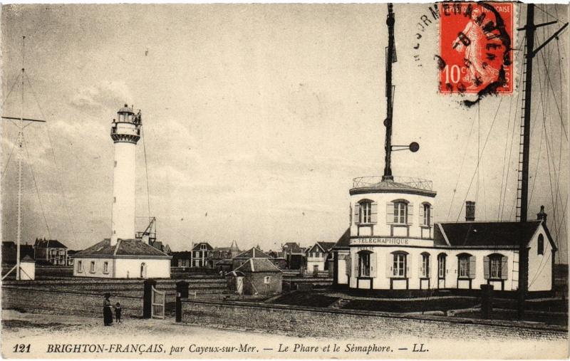 Carte postale ancienne Brighton le phare et le Semaphore