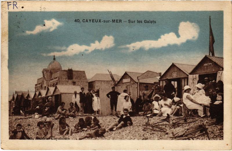 Carte postale ancienne Cayeux sur les Galets