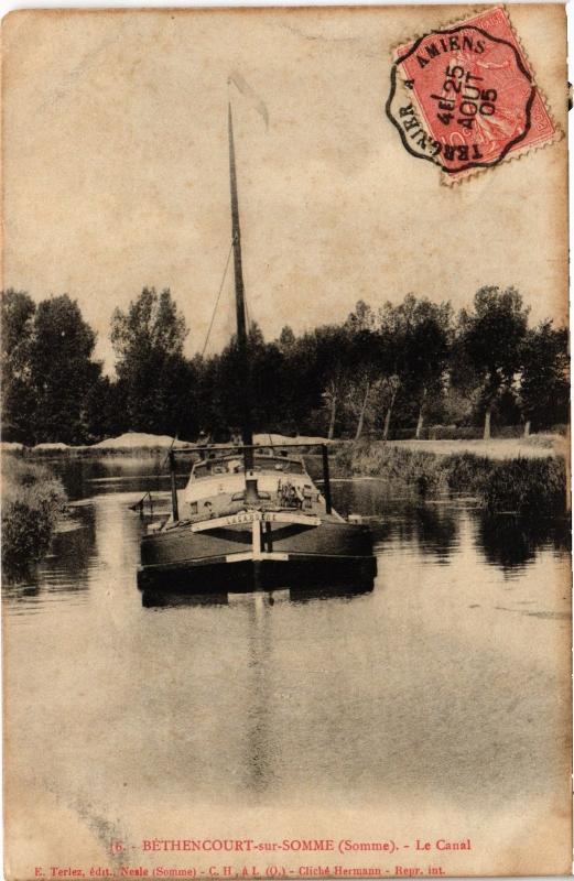 Carte postale ancienne Bethencourt le Canal