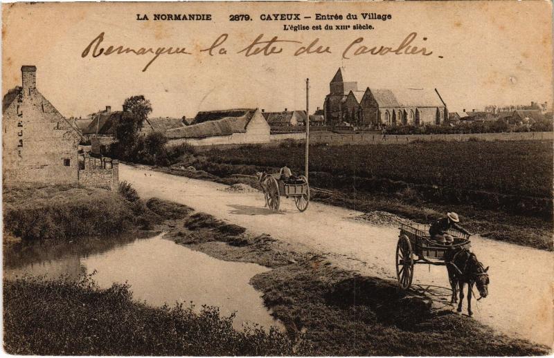 Carte postale ancienne Cayeux entree du village