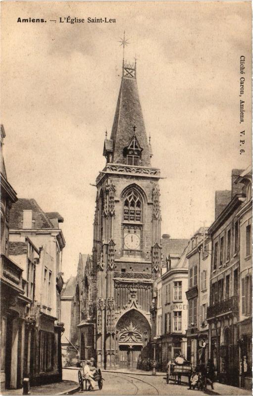 Carte postale ancienne Amiens Eglise Saint-Leu à Amiens