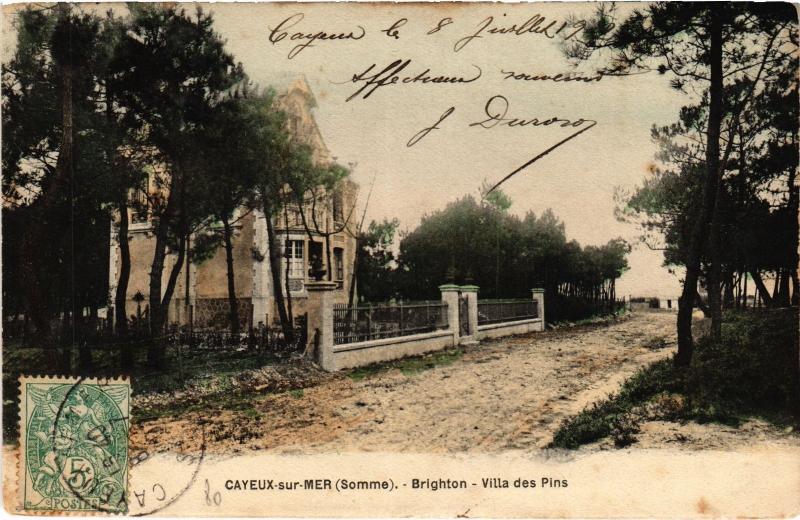 Carte postale ancienne Cayeux Villa des Pins