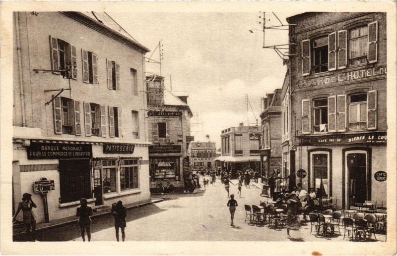 Carte postale ancienne Cayeux vue prise de la Place Courbet