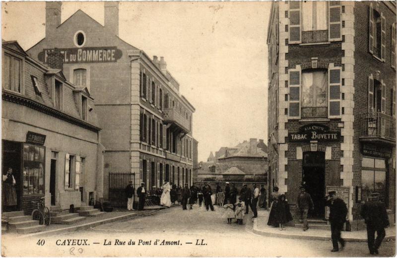 Carte postale ancienne Cayeux Rue du Pont d'Amont