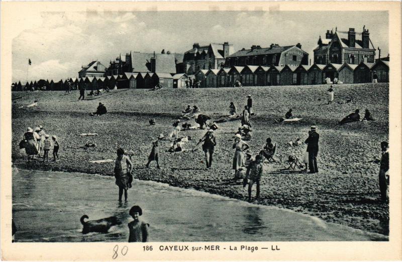 Carte postale ancienne Cayeux la plage