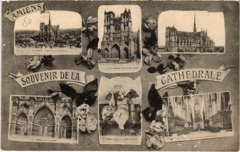Carte postale ancienne Amiens souvenir à Amiens