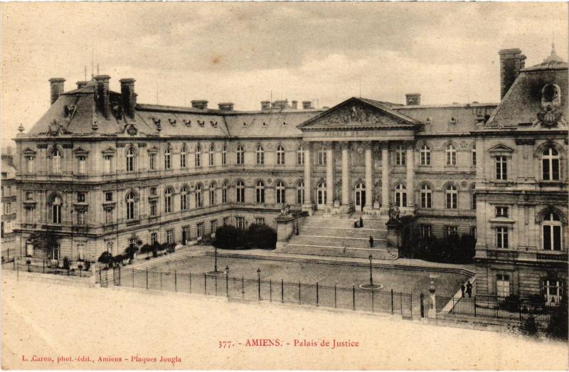 Carte postale ancienne Amiens Palais de Justice à Amiens
