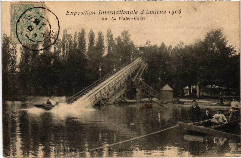 Carte postale ancienne Amiens La Water Chute à Amiens