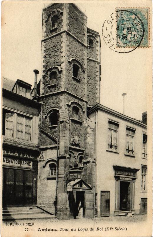 Carte postale ancienne Amiens Tour du Logis du Roi à Amiens