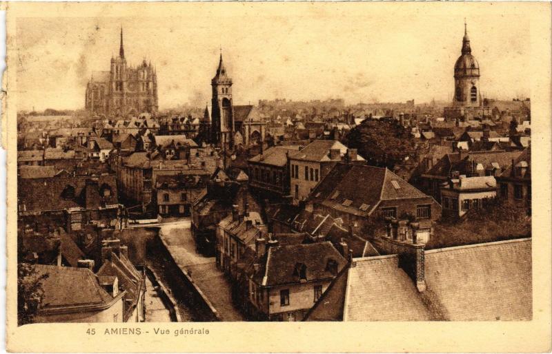 Carte postale ancienne Amiens vue generale à Amiens