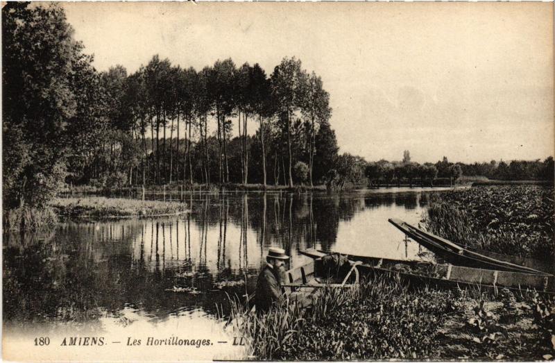 Carte postale ancienne Amiens Les Hortillonages à Amiens