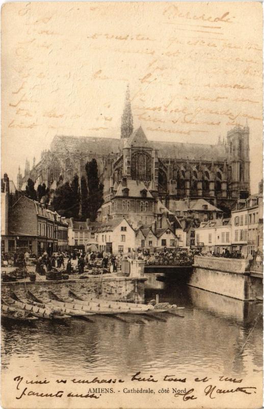 Carte postale ancienne Amiens la cathedrale à Amiens
