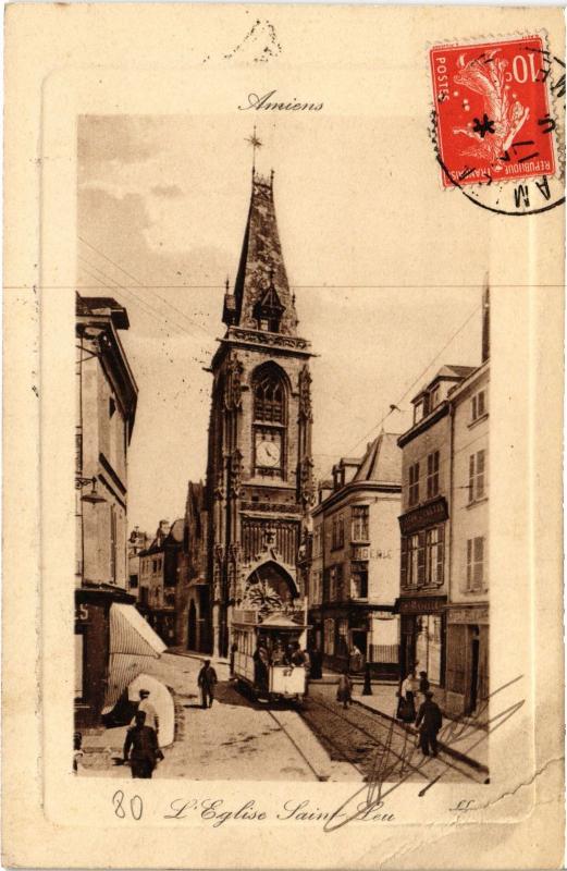 Carte postale ancienne St Leu Eglise