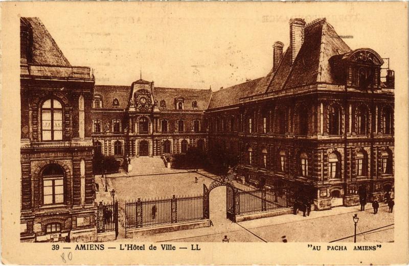 Carte postale ancienne Amiens Hotel de Ville à Amiens