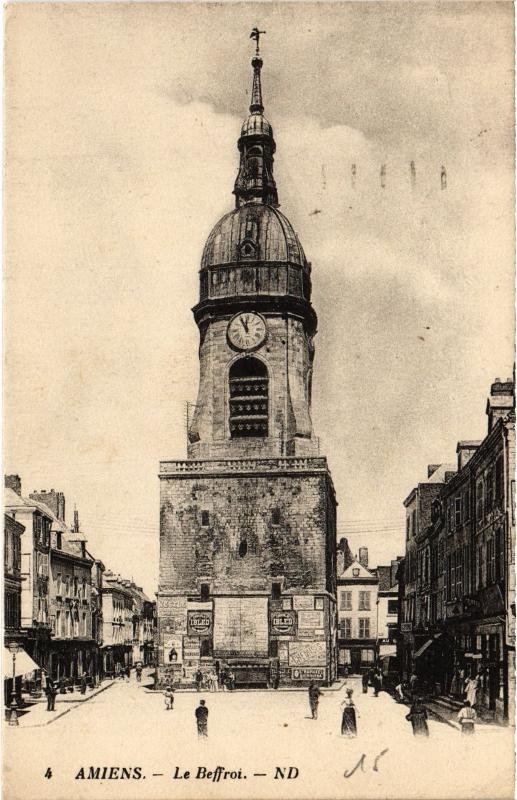 Carte postale ancienne Amiens le Beffroi à Amiens