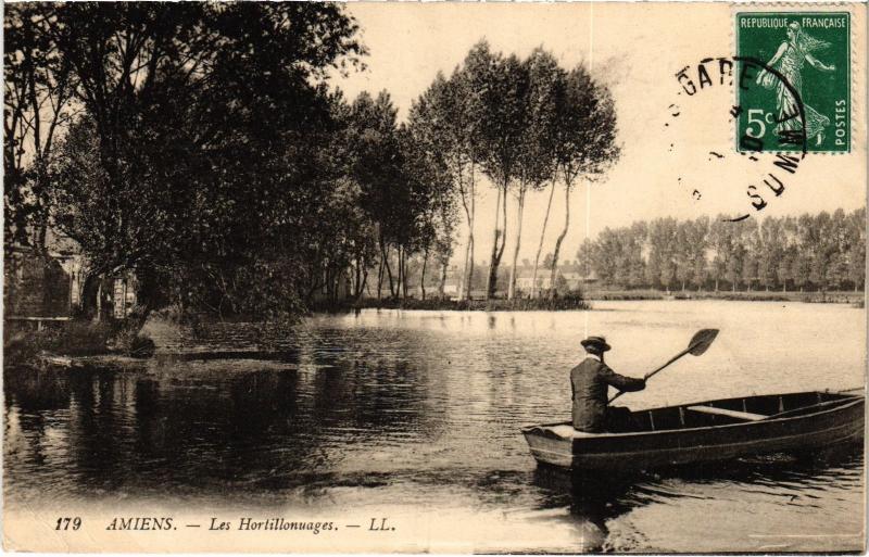 Carte postale ancienne Amiens les Hortillonuages à Amiens