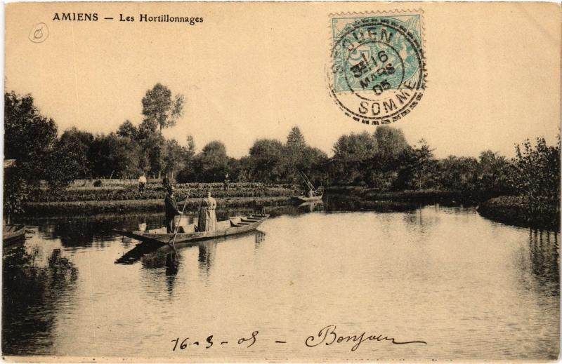 Carte postale ancienne Amiens les Hortillonnages à Amiens