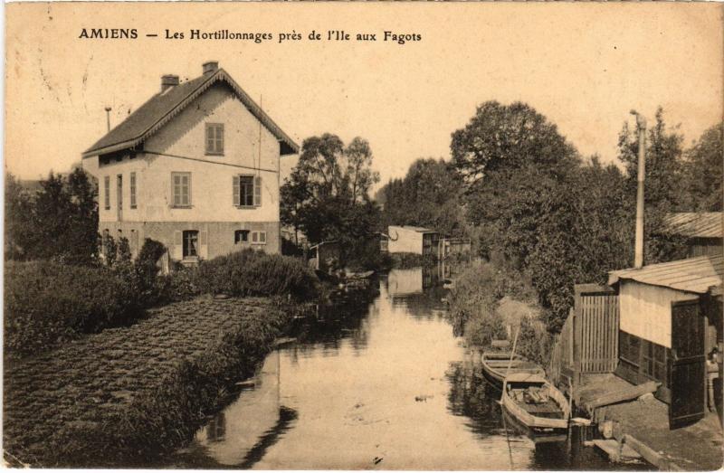 Carte postale ancienne Amiens les Hortillonnages à Amiens
