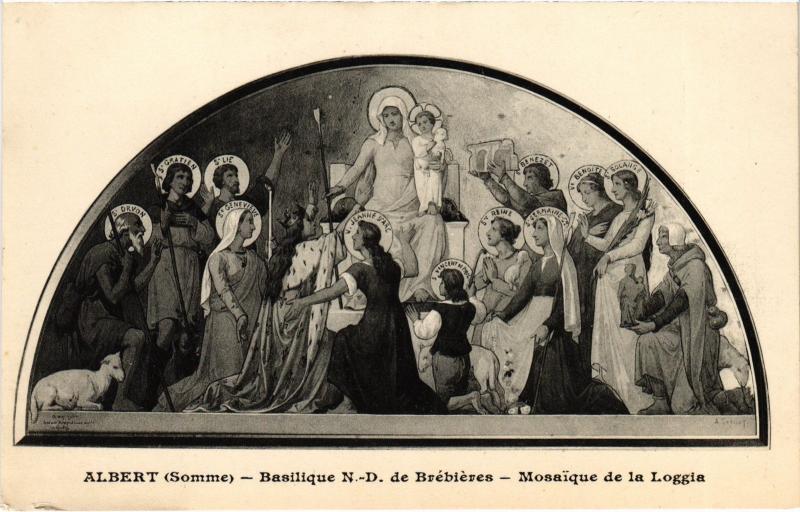 Carte postale ancienne Albert Basilique N.-D. de Brebieres à Albert