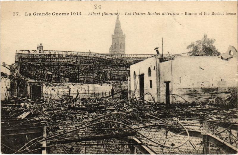 Carte postale ancienne Albert les Usines Rochet Schneider à Albert