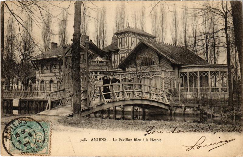 Carte postale ancienne Amiens Pavillon Bleu à Amiens