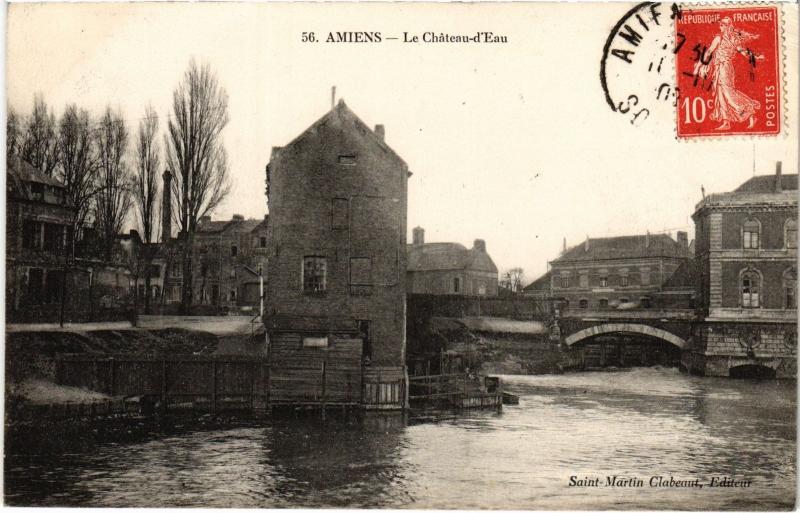 Carte postale ancienne Amiens Chateau d'Eau à Amiens
