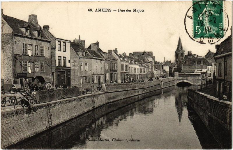 Carte postale ancienne Amiens Rue des Majots à Amiens