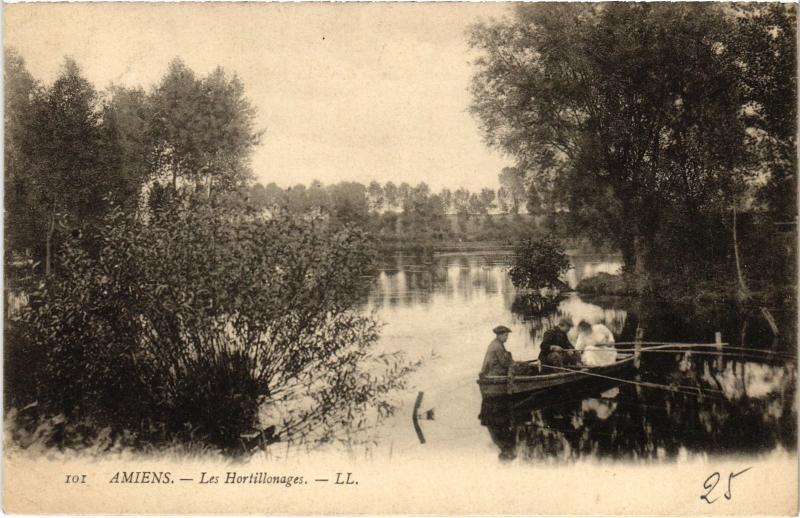Carte postale ancienne Amiens les Hortillonages à Amiens