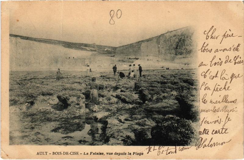 Carte postale ancienne Ault la falaise