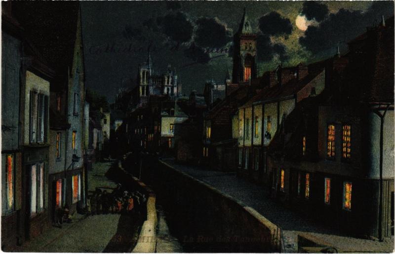 Carte postale ancienne Amiens Rue des Tanneurs à Amiens