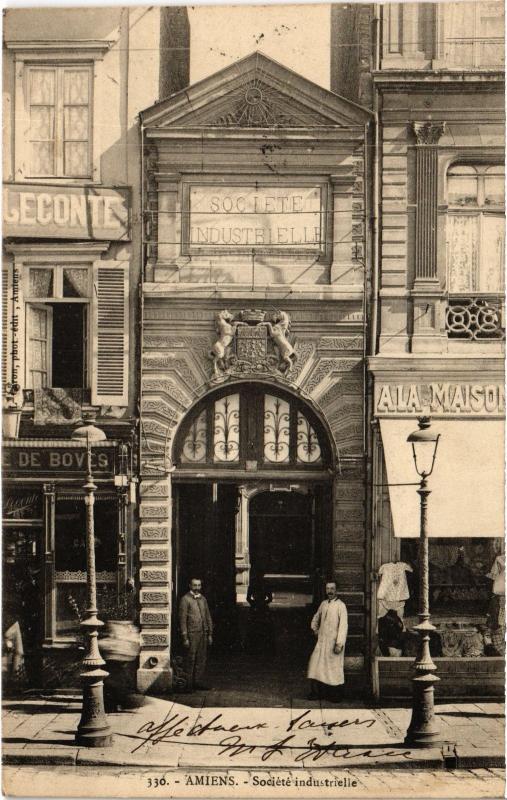 Carte postale ancienne Amiens Societe industrielle à Amiens