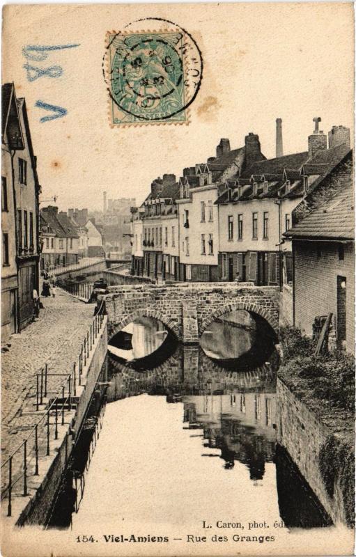 Carte postale ancienne Amiens Rue des Granges à Amiens