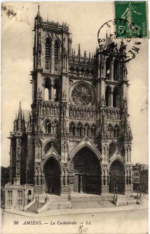 Carte postale ancienne Amiens la Cathedrale à Amiens