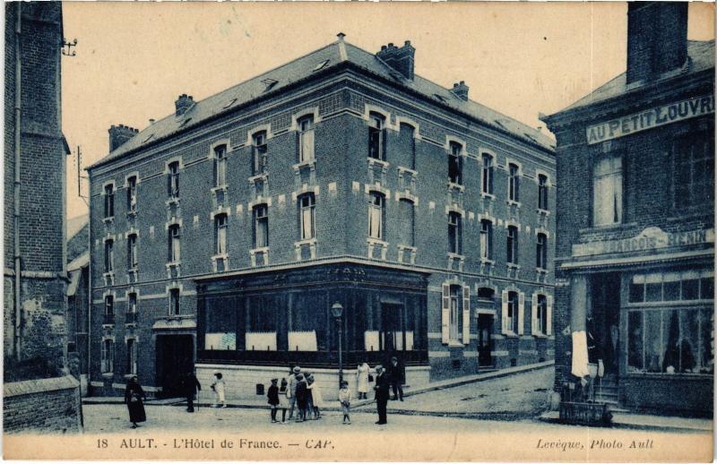 Carte postale ancienne Ault Hotel de France