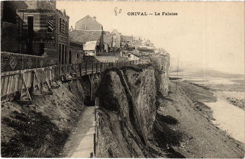 Carte postale ancienne Onival la falaise
