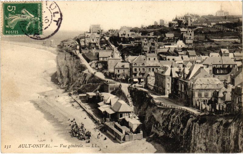 Carte postale ancienne Ault vue generale