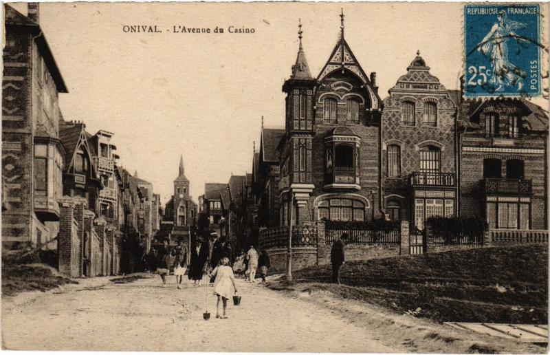 Carte postale ancienne Onival Avenue du Casino