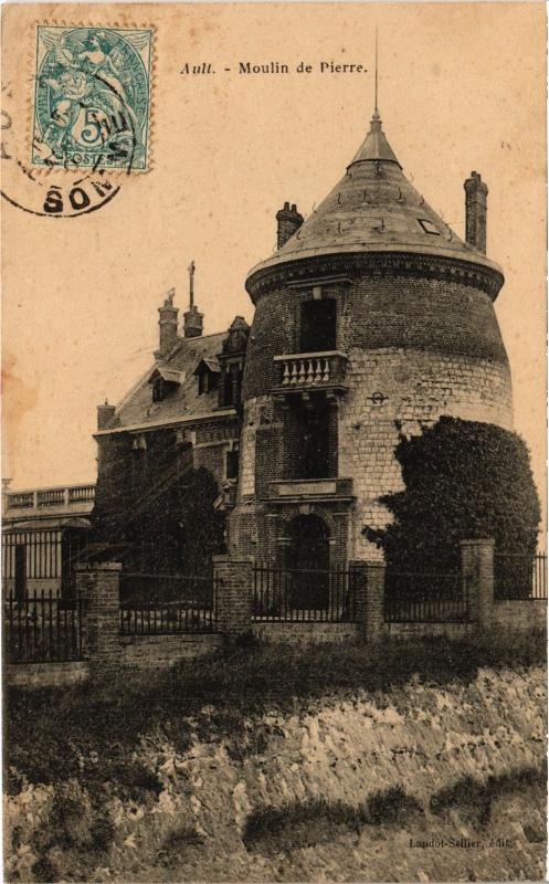 Carte postale ancienne Ault Moulin de Pierre