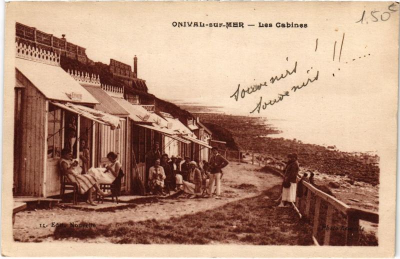 Carte postale ancienne Onival les Cabines