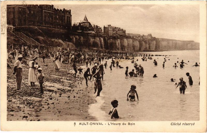 Carte postale ancienne Ault Heure du bain