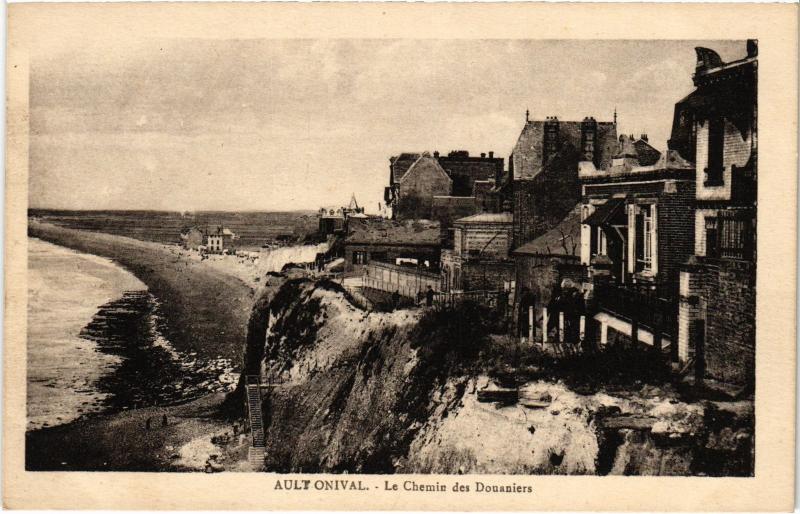 Carte postale ancienne Ault Chemin des Douaniers
