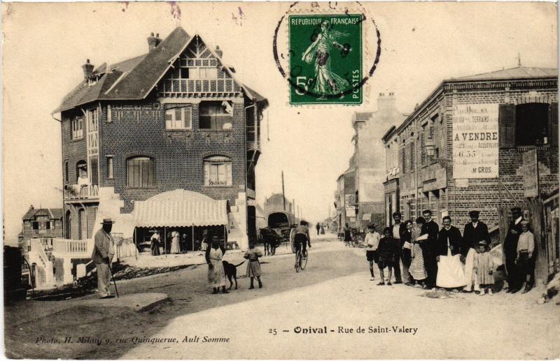 Carte postale ancienne Onival Rue de Saint-Valery