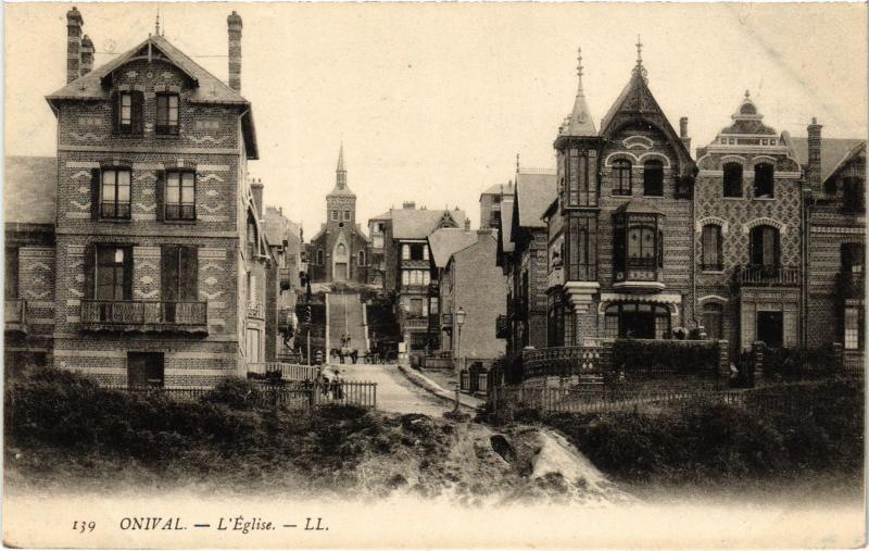 Carte postale ancienne Onival eglise