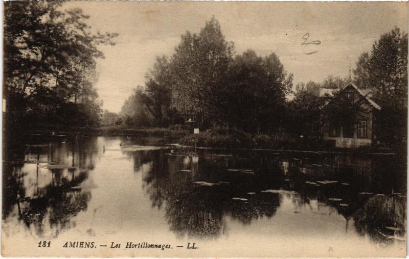 Carte postale ancienne Amiens les Hortillonages à Amiens