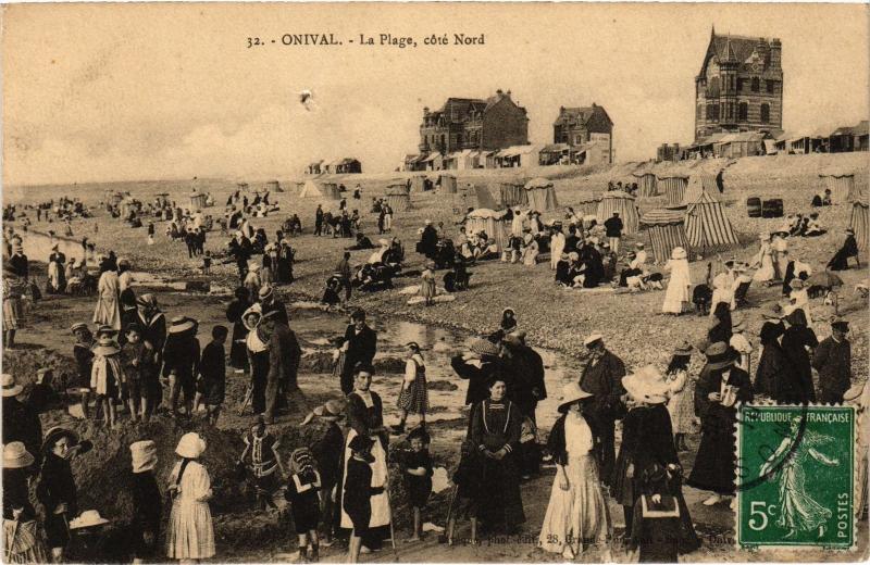 Carte postale ancienne Onival la plage