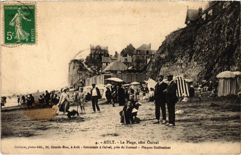 Carte postale ancienne Ault la plage