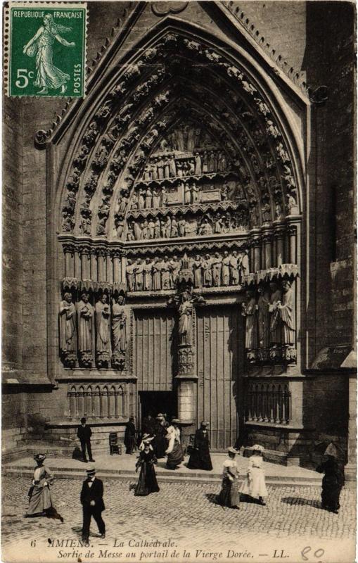 Carte postale ancienne Amiens la Cathedrale à Amiens