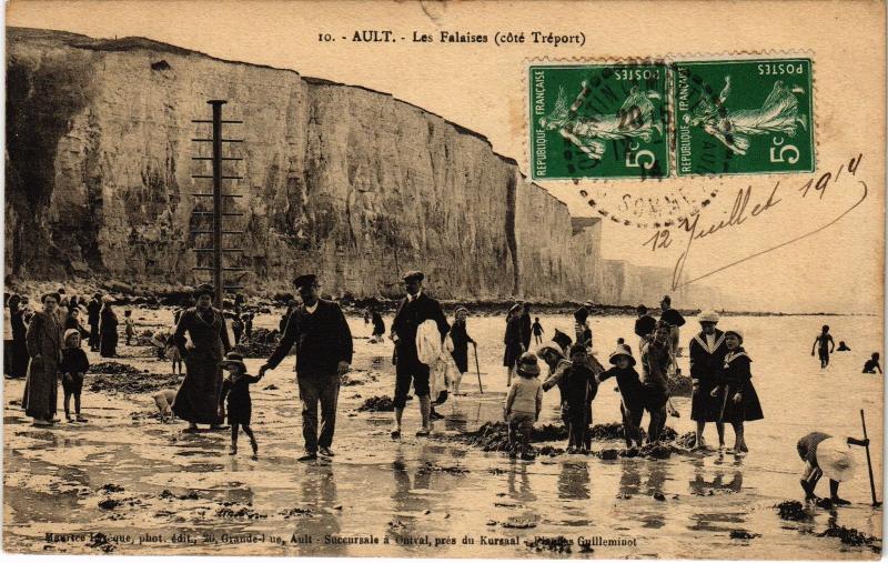 Carte postale ancienne Ault les falaises
