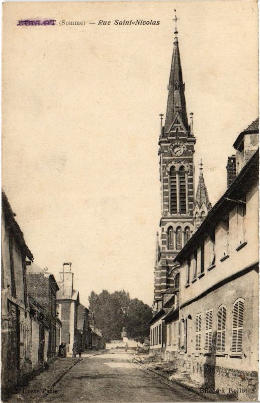 Carte postale ancienne Rue Saint-Nicolas